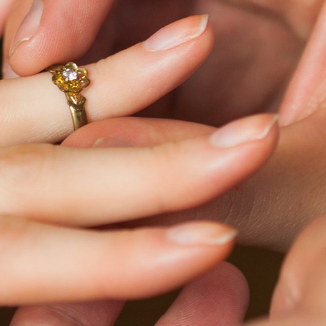 Détail de la bague
